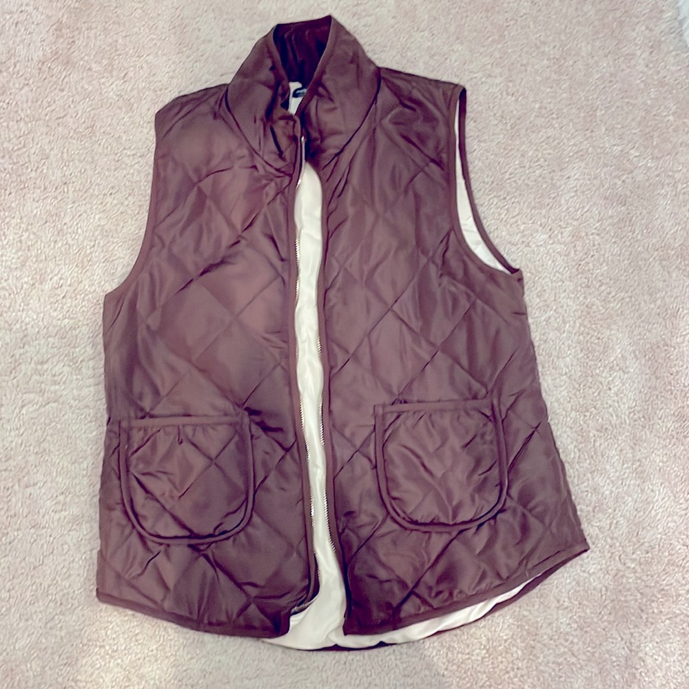 Market & Spruce espresso quilted puffer vest